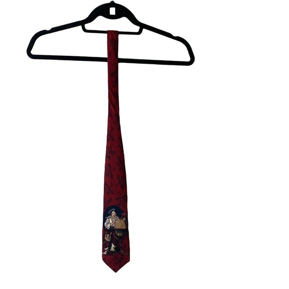 Vintage Norman Rockwell Silk Santa Tie - Picture 3 of 9